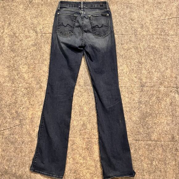 7 For All Mankind Woman’s Blair Denim Blue Jeans Size 26 Stretch - Picture 4 of 14